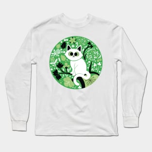 Aromantic Pride Cat Long Sleeve T-Shirt